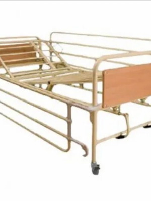 Νοσοκομειακό κρεβάτι ανατομικό δίσπαστο καινούργιο με ροδάκια και πλαϊνά κάγκελα