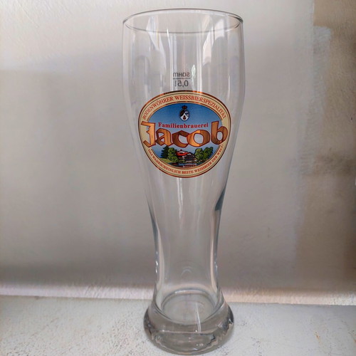 Jacob Beer Glass Weiss 500ml like new from Germany