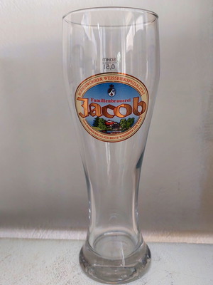 Jacob Beer Glass Weiss 500ml like new from Germany