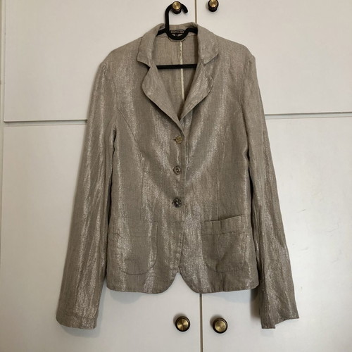 Maliparmi Linen Suit Made in Italy beige-gold, like new