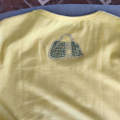 Women's cotton yellow blouse like new, size L