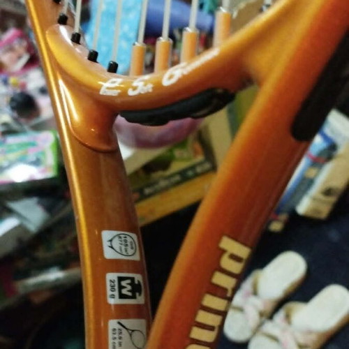 Prince Advantage 25 tennis racket used, orange
