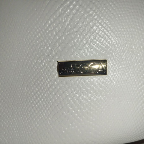 Doca shoulder bag, white with gold details