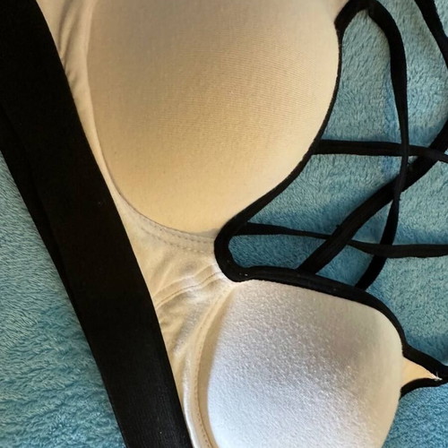 Love Fitness sports bra size S/M like new, white with black details