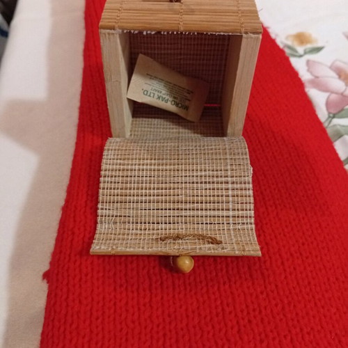 Flying Tiger Copenhagen jewelry box new, bamboo, natural color