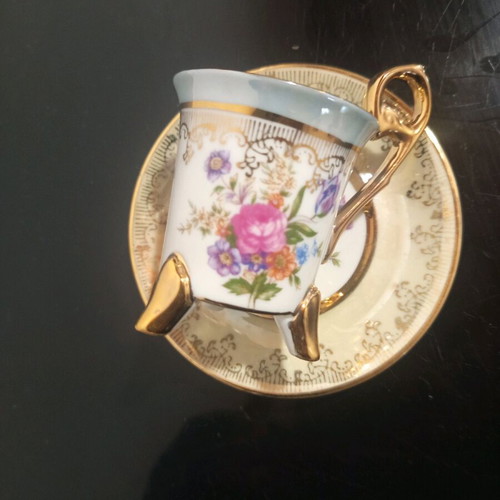 Vintage Royal Porzellan porcelain espresso cups new, set of 2
