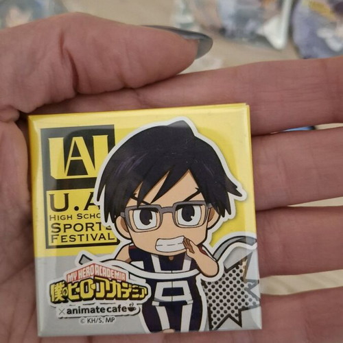 Can badges My Hero Academia Tenya Iida καινούργια, μπλε
