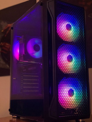 Gaming PC Black Edition σαν καινούργιο με i5, GTX 1650 OC, 16GB RAM και 4 RGB ανεμιστήρες