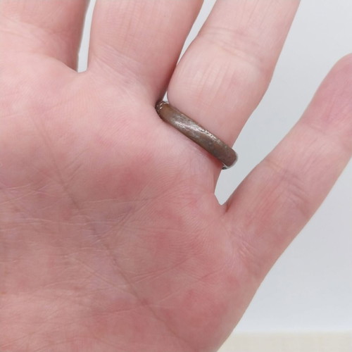 Vintage snake ring, silver color, 17 mm inner diameter