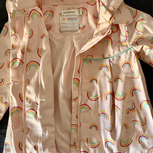 Orchestra waterproof jacket 2 years like new, pink