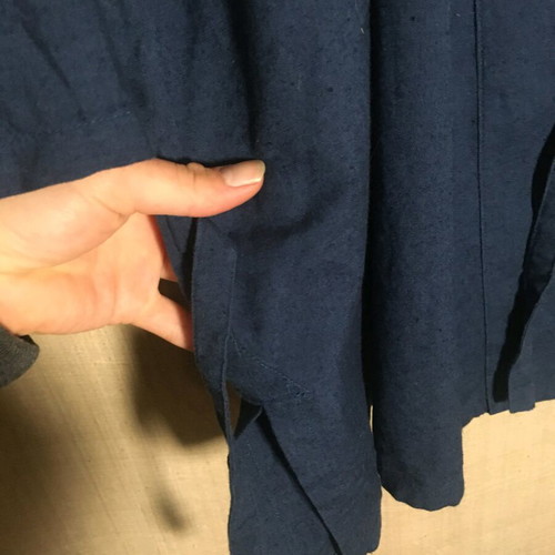 Samue traditional Japanese heavy cotton, indigo, like new, size L
