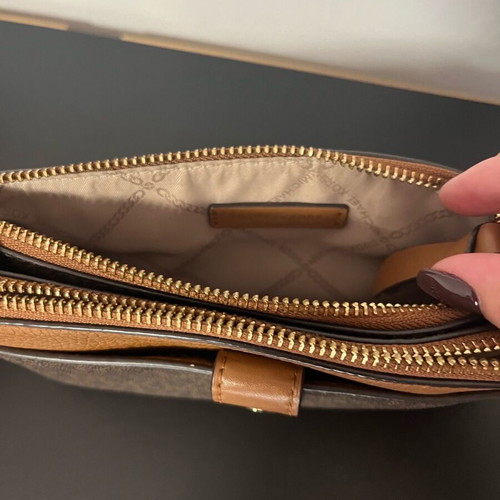 Michael Kors crossbody bag tan like new