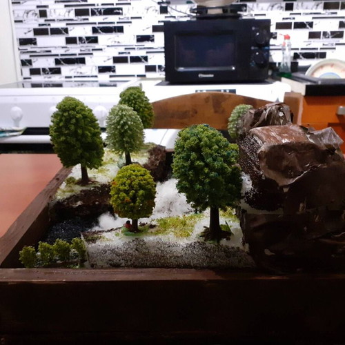 Car diorama handmade, new