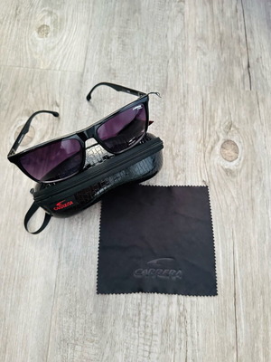 Καινούργια unisex γυαλιά ηλίου Carrera UV400, μαύρα-μωβ