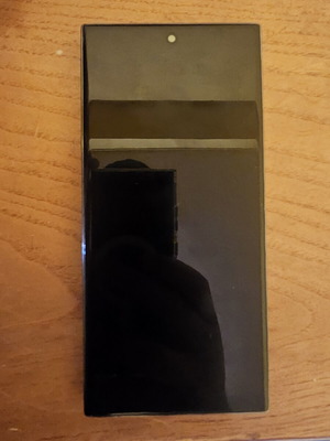 TFT S23 Ultra Screen like new, non-original LCD with thick green frame