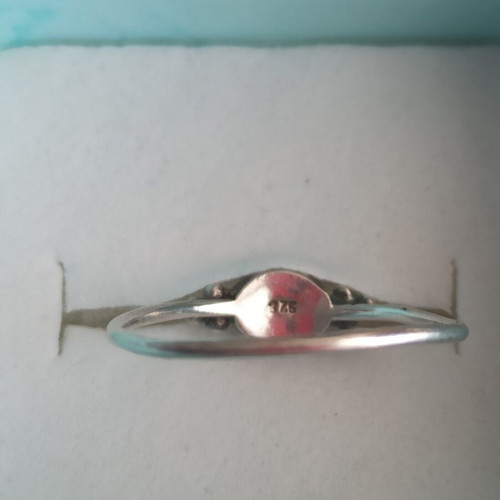 Handmade silver ring with turquoise like new