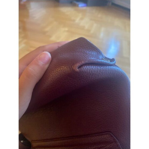 Aigner leather crossbody bag, burgundy