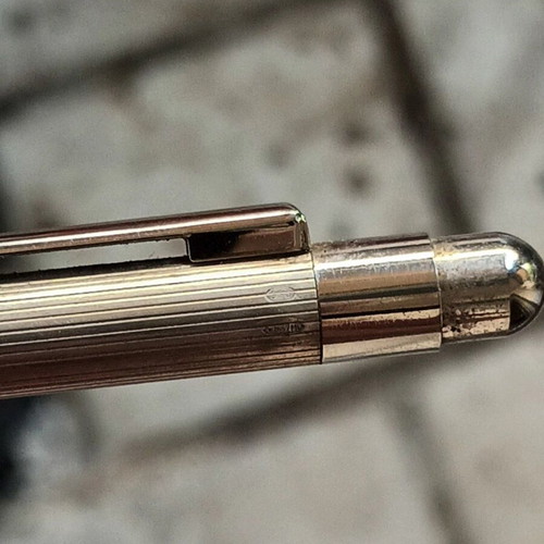 Silver Ferrari pen like new with case