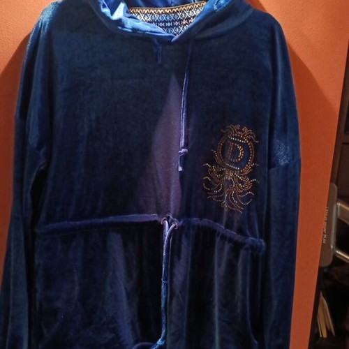 Damiano Milano velvet tracksuit blue navy like new