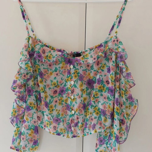 Bershka Floral Blouse like new, size M