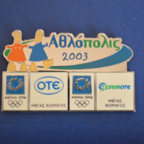 Athens 2004 Olympic Games pin badge collection used