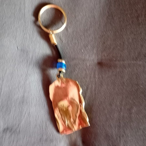 Brudgino keychain new, handmade, 12 inches long, gold color