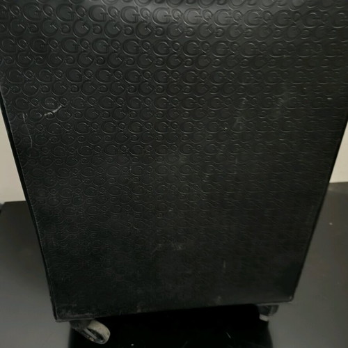 Guess suitcase used with missing front emblem