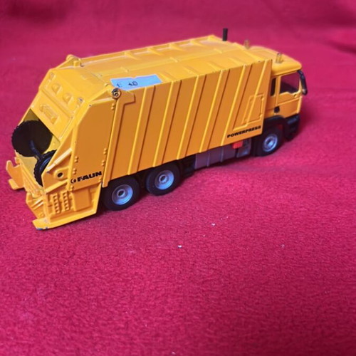 Toy garbage truck used, metal