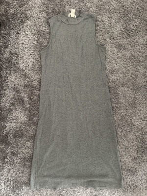 H&M ribbed bodycon dress like new, sizes S and M, gray