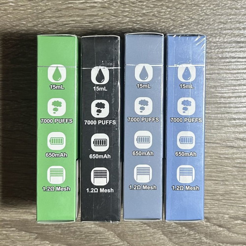 Disposable Vapes 7000 Puffs Rechargeable, 3% Nicotine, 15ml