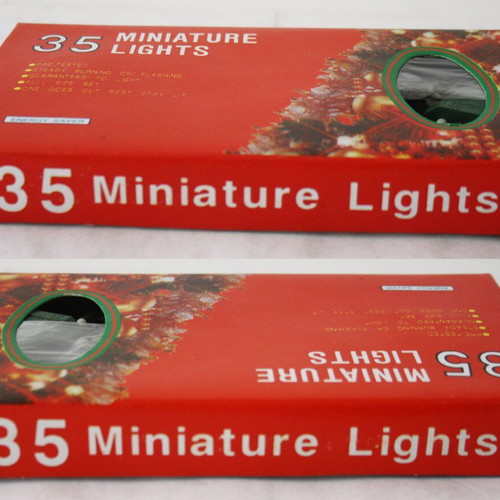 Christmas spiked multicolor lights 35 vintage