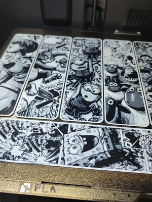 3D Printed Comic Cartoon Bookmarks Collection new, multi-color
