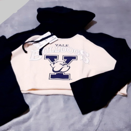 Yale College Hoodie Sweatshirt Zara Large XL new, blue and white