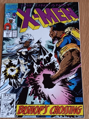 Uncanny X-Men (1963) #283 comic book, Bishop's Crossing