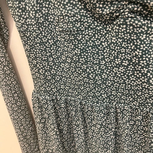 H&M Dress new S 36 mini long-sleeve floral green