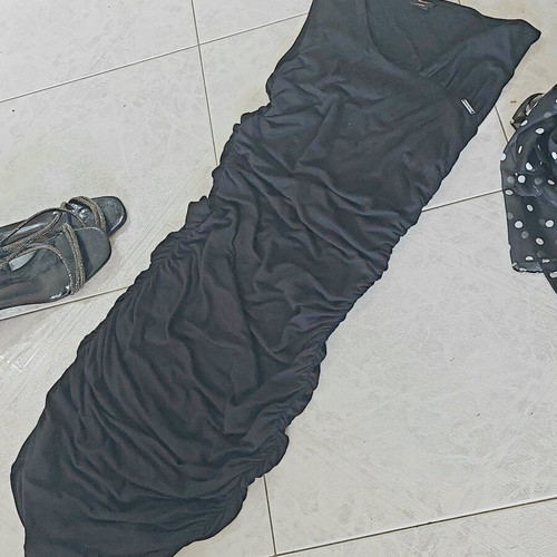 Miss Sixty Maxi Dress black viscose size L like new