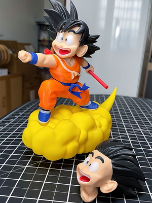 Goku figure with vivid colors and great detail