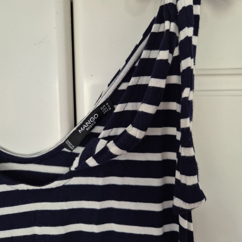 Mango maxi summer dress striped nautical style