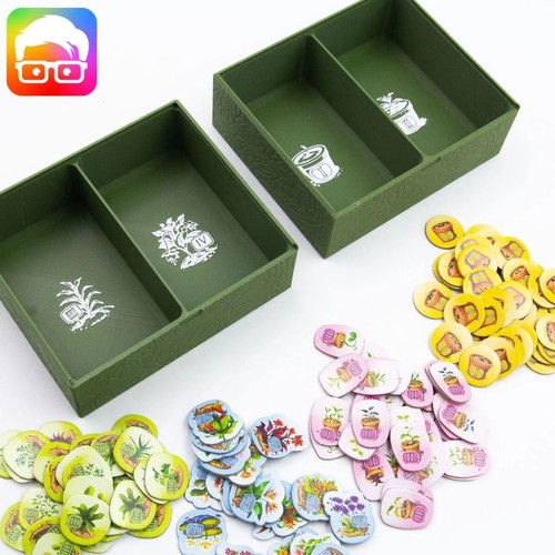 Botanicus Board Game Organizer with Greenhouse Insert new