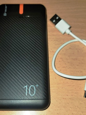 TRACER 10000 mAh Slim Mobile Battery Black