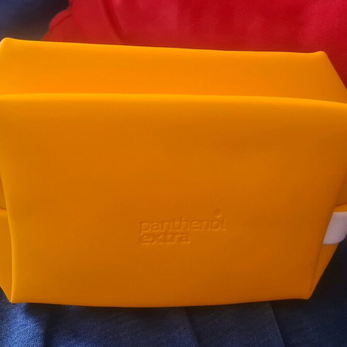 Cosmetic bag new, bright yellow