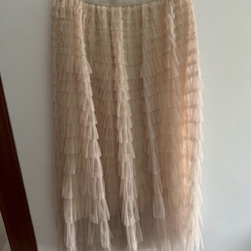 Midi skirt with tulle new, elastic, one size