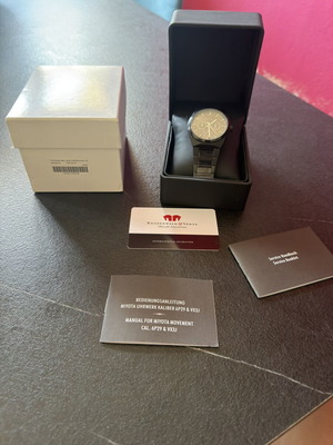 Rhodenwald & Söhne men's multifunction black stainless steel watch