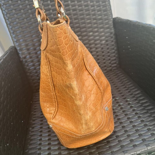 Ferre Vintage handbag used, calf leather, 50x34x16 cm