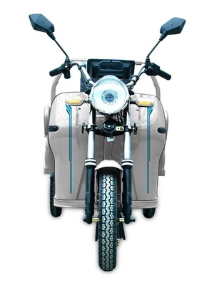 Electric tricycle white color, 35 km/h, 72W 22Ah battery, new