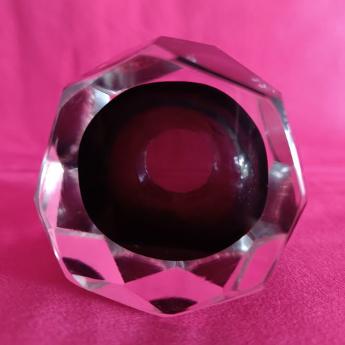 MuranoVintage table lighter handmade glass Murano Flavio Poli like new