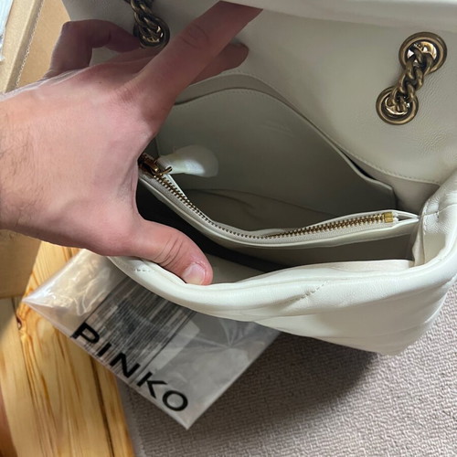 Pinko shoulder bag new, white cream