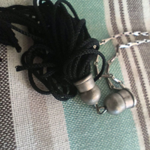Turquoise Haolite Worry Beads like new with 24+1 beads and metal element