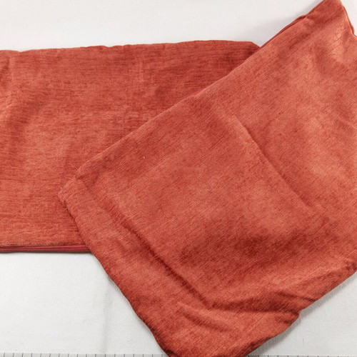Decorative pillowcases used, set of 2, terracotta color