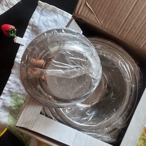 Tiger Feet stainless steel bowl set, new, 5 pieces